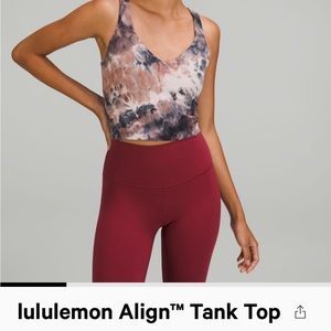 Lululemon align crop top size 12